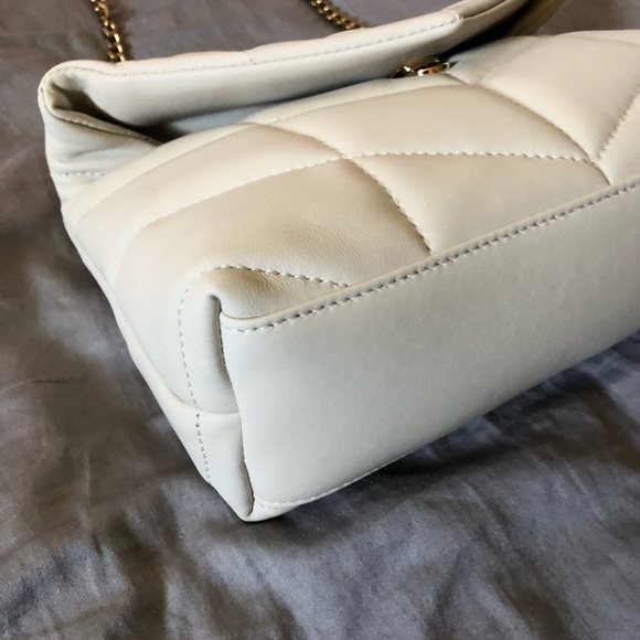 NEW Saint Laurent mini quilted puffer Lou Lou crossbody bag - Picture 7 of 8